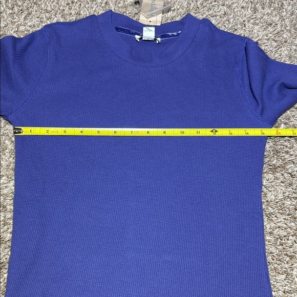 Sundance Crewneck Top Thermal Waffle Velvet Cuff - Picture 8 of 9